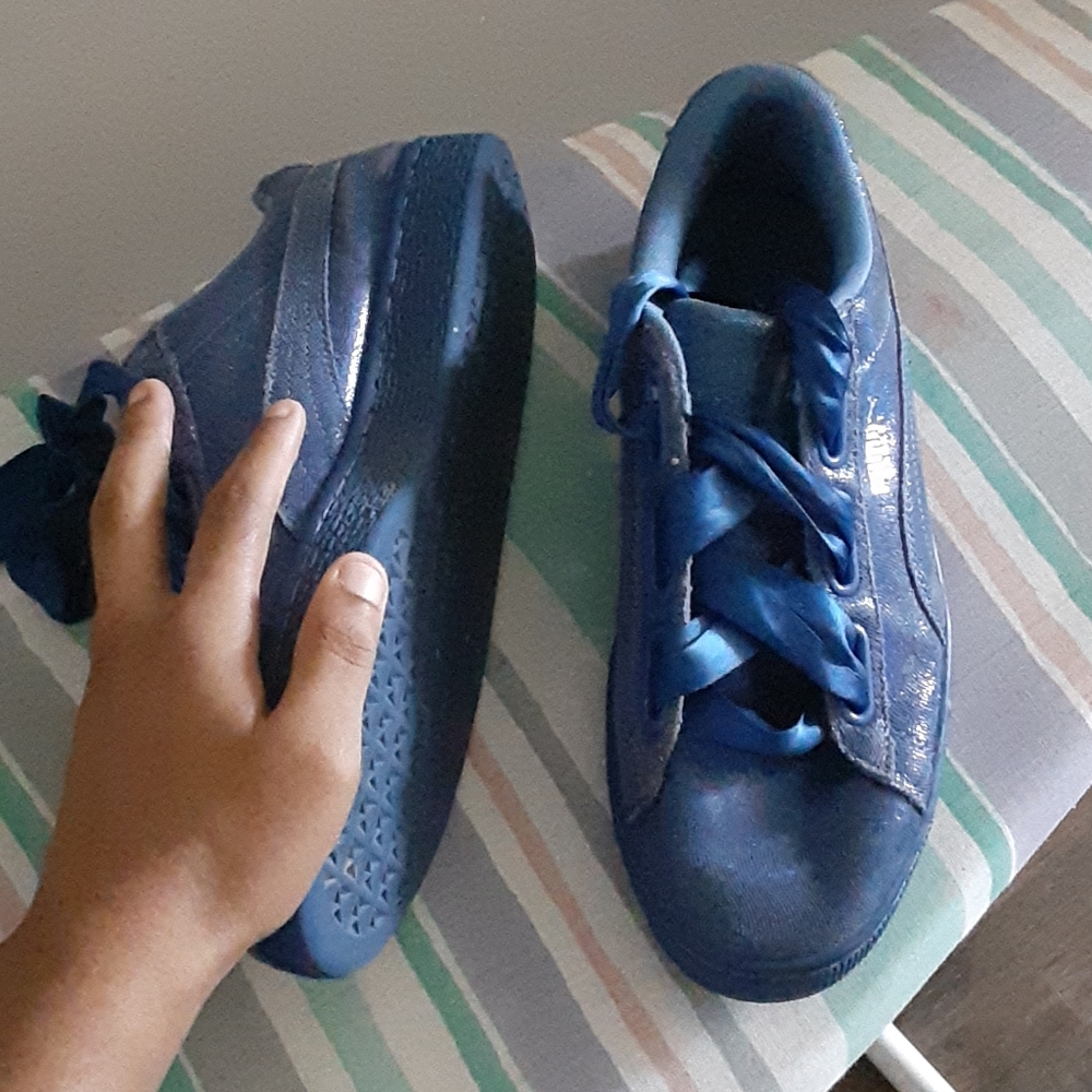 Blue shoes